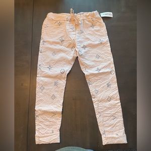 Italy Moda Pink Capri Pants